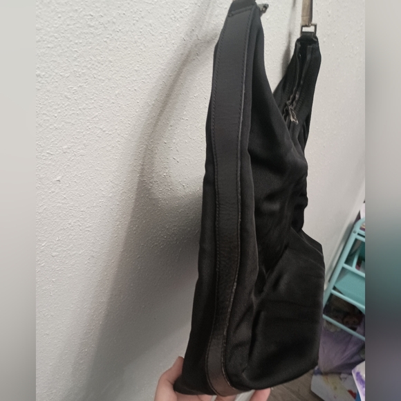 Gucci Shoulder Bag Nylon Leather Half Moon - Picture 3 of 15